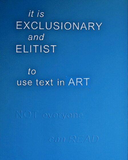 get the job done text in art communication