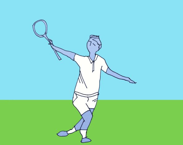 art every day number 72 illustration drawing bad form tennis