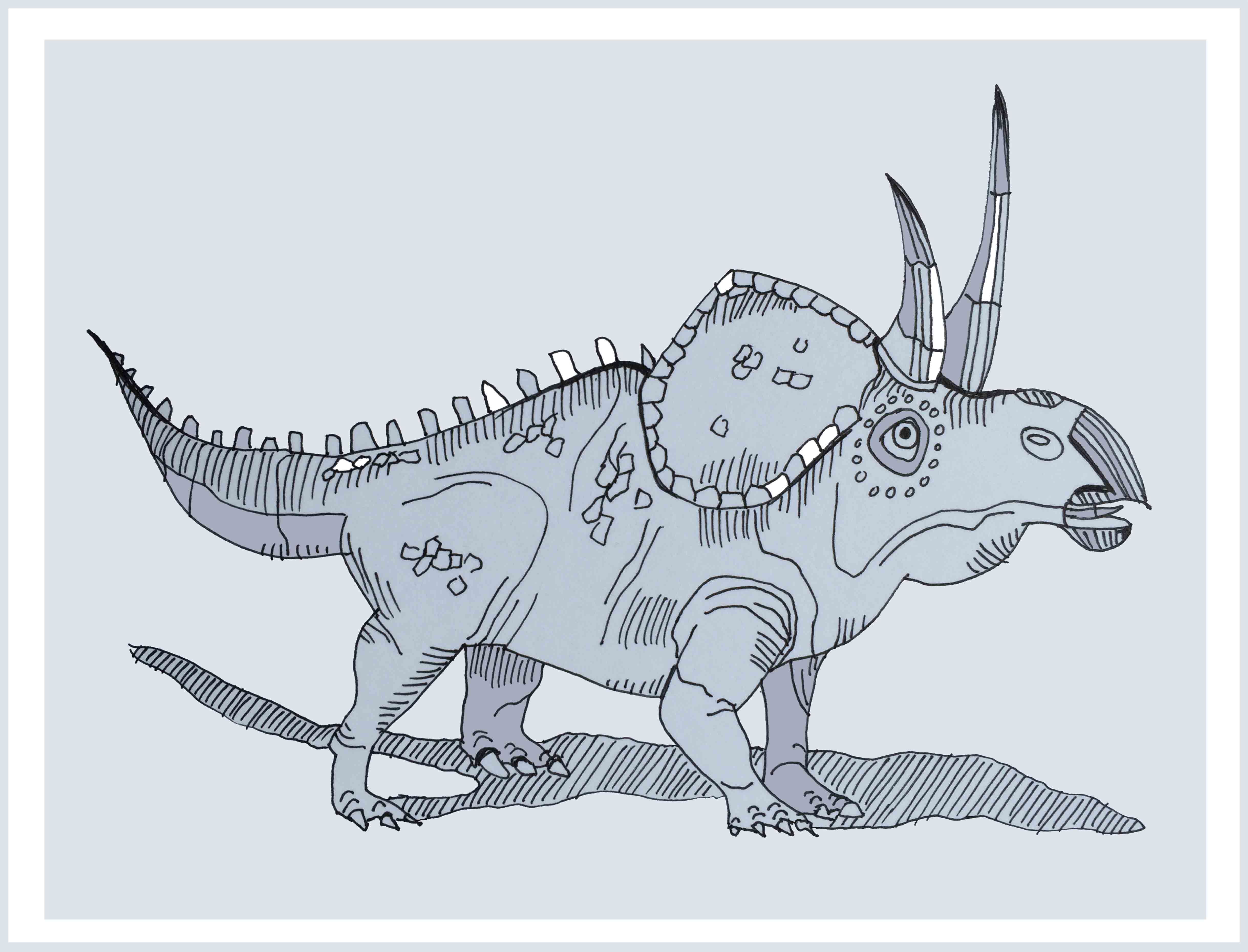 art every day number 139 / illustration / drawing / the zuniceratops