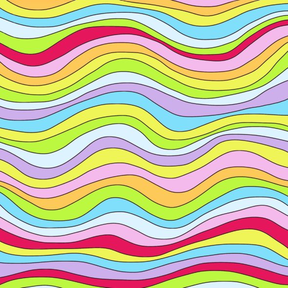art every day number 124 colour pattern digital waves