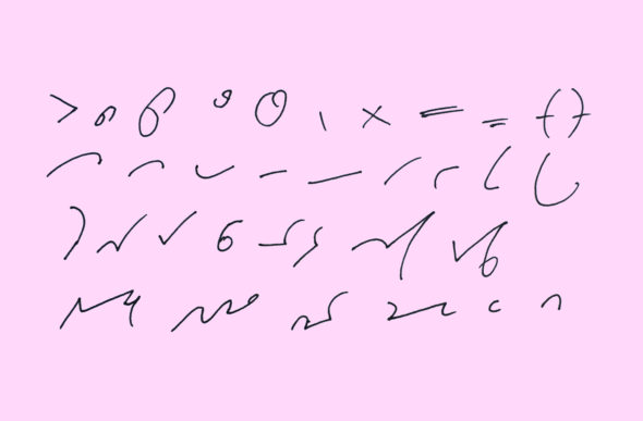 art every day number 154 shorthand words illustration