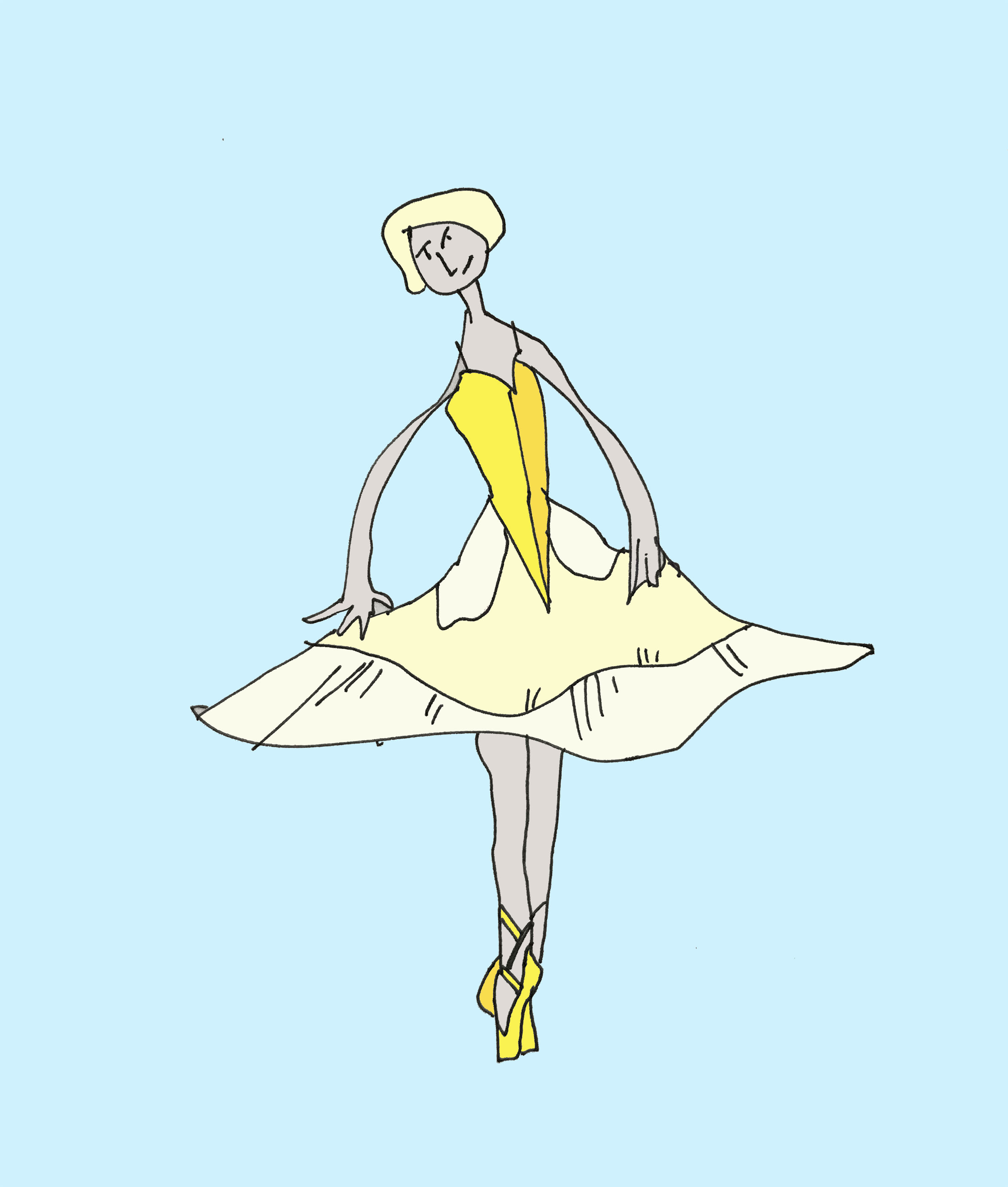 art every day number 203 / sketch / tutu