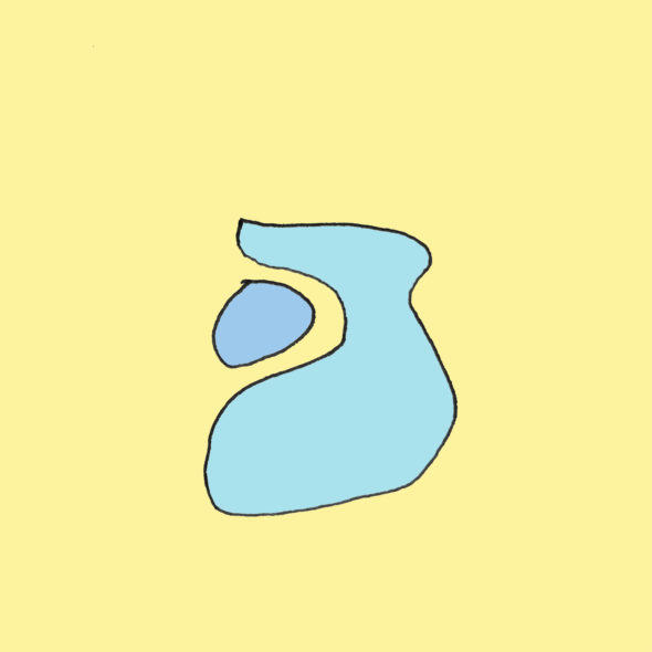 art every day number 275 the shape of  blue yellow colour shapes