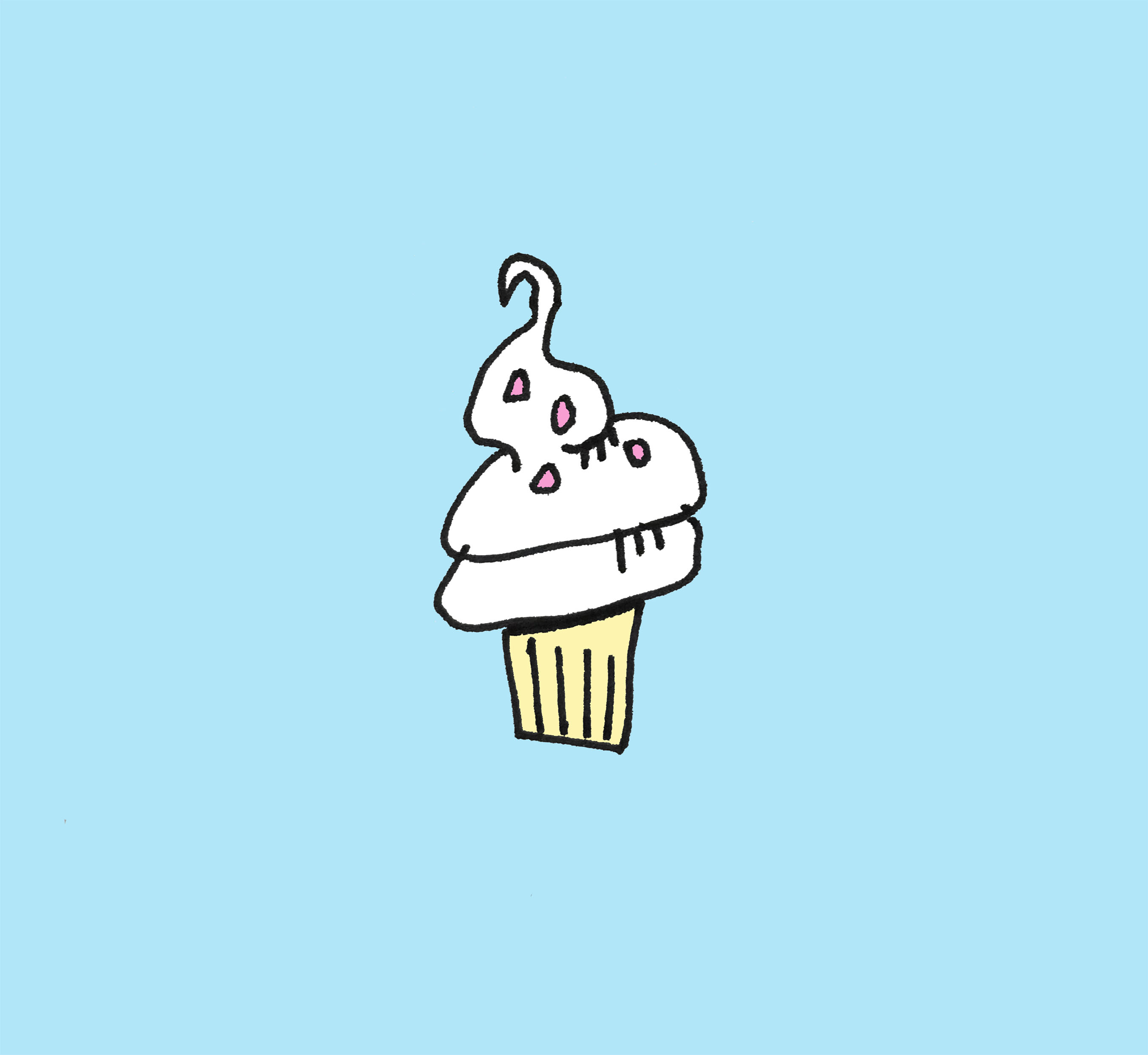 art every day number 302 / illustration / cupcake