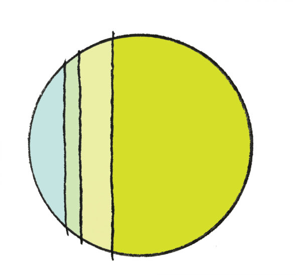 art every day number 308 circle colour sketch light blue greens 23 00 cmyk