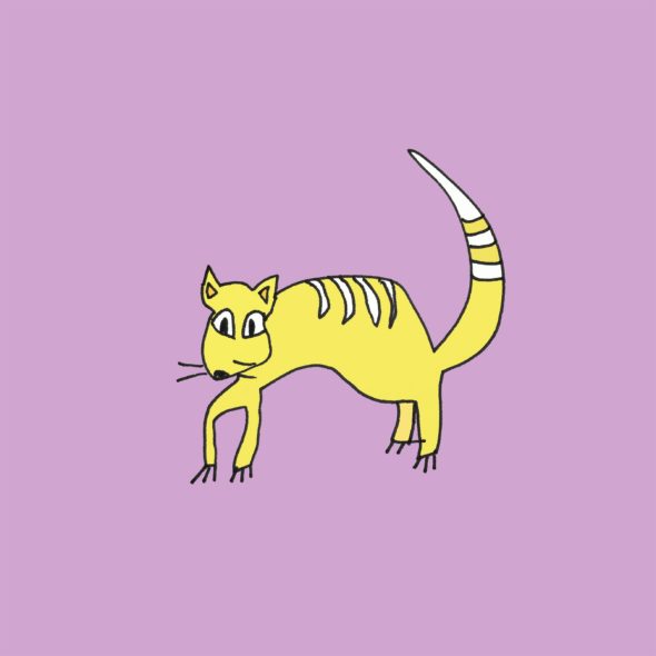 art every day number 309 the cat in the woods animal yellow
