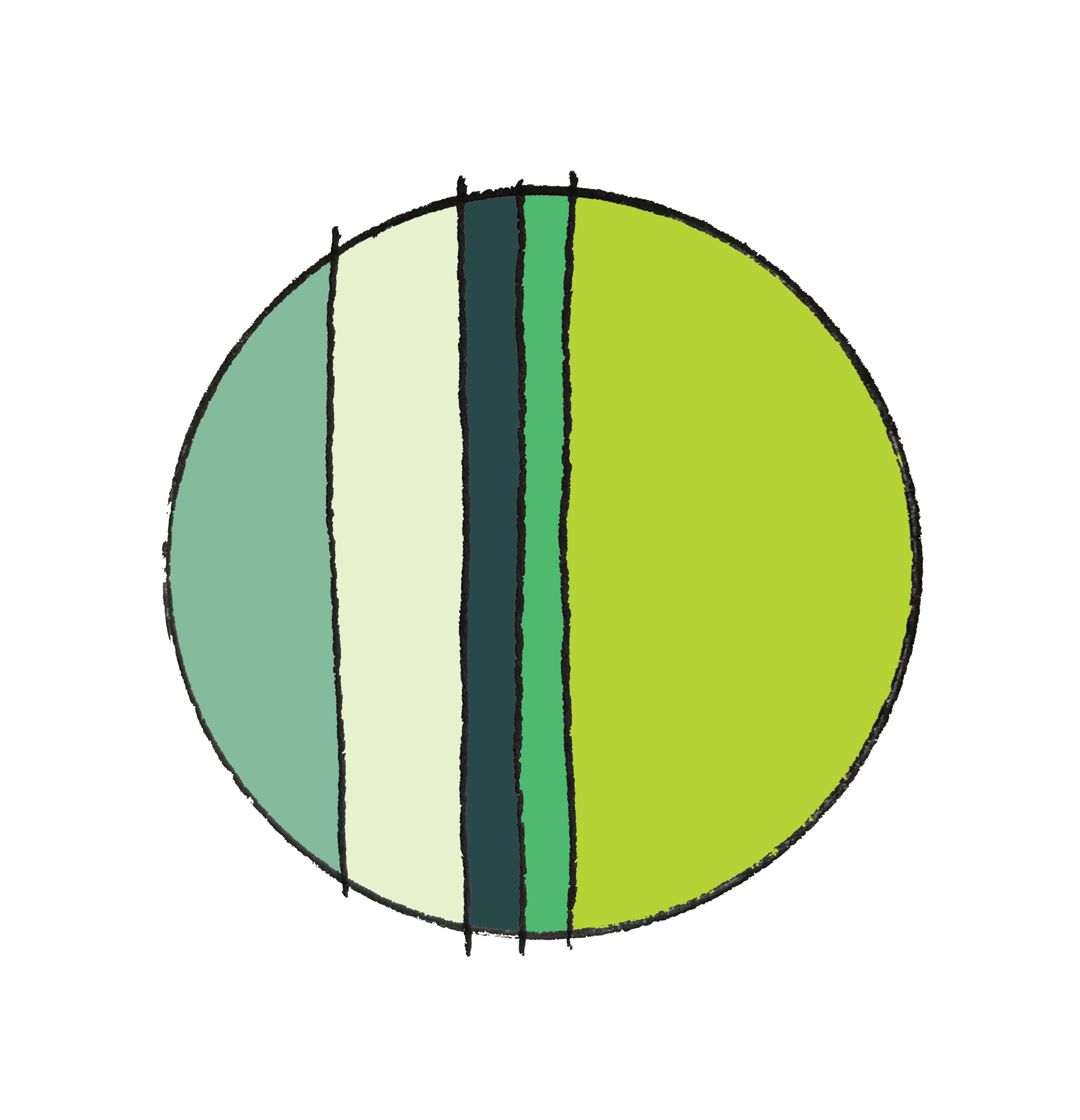 art every day number 323 / colour sketch / green green green 50 09