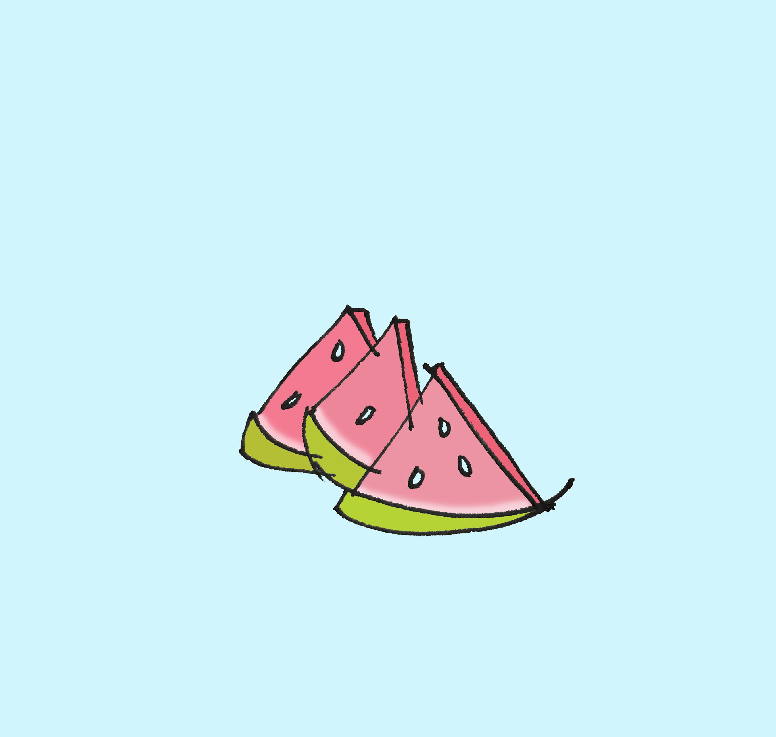 art every day number 325 watermelon summer fruit
