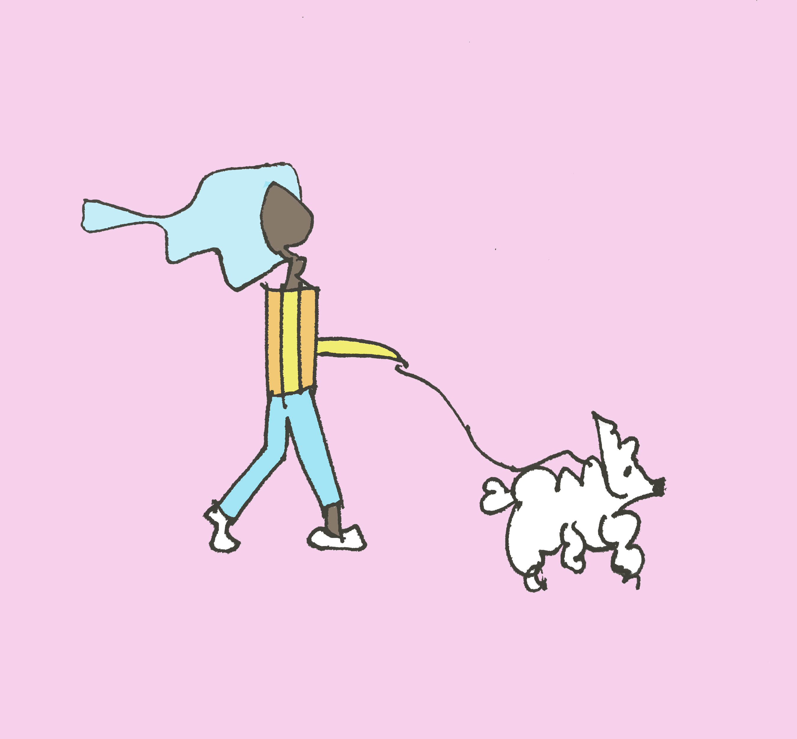 art every day number 473 / illustration  / the fluffy dog