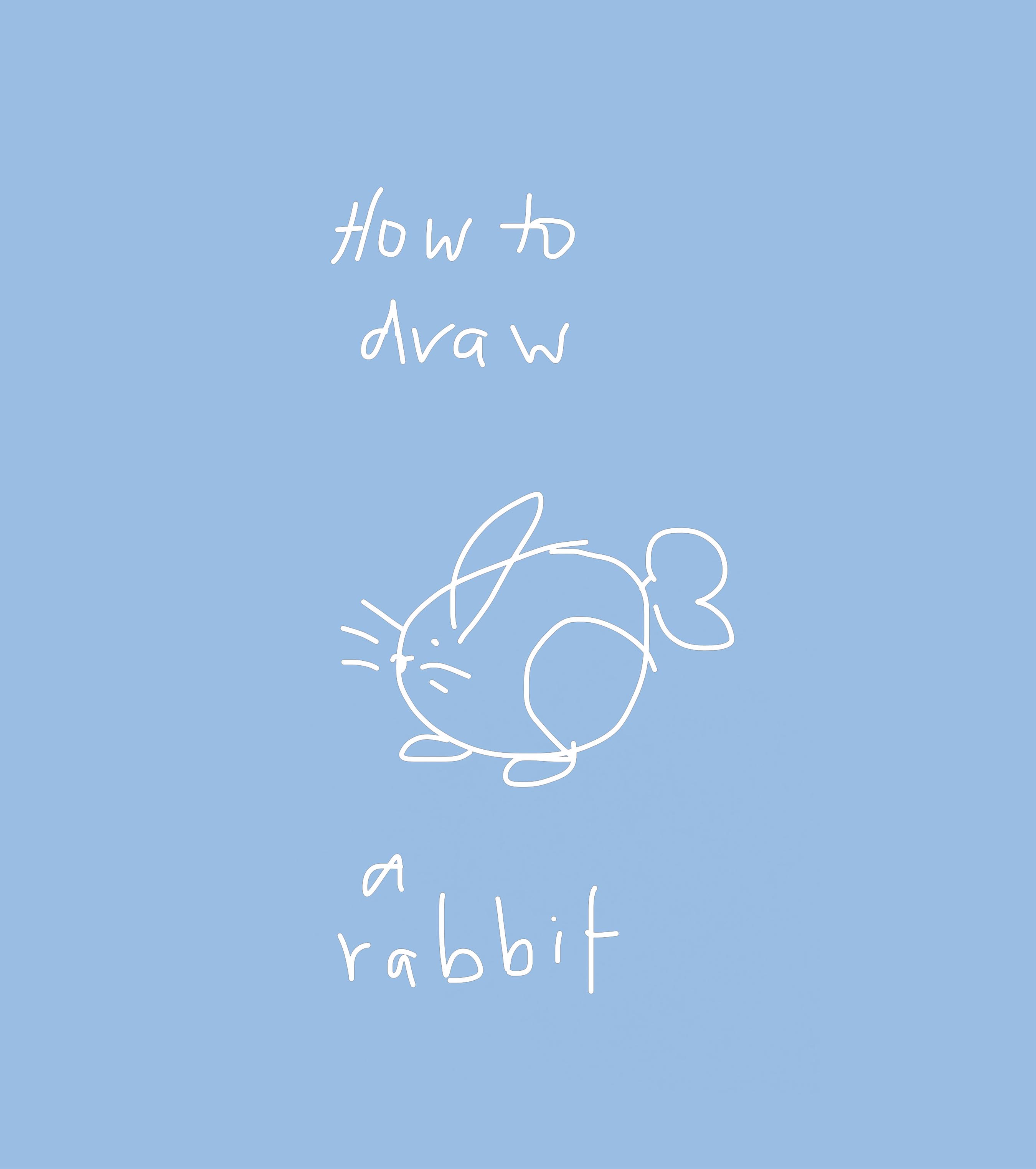 art every day number 464 how to draw a rabbit illustration