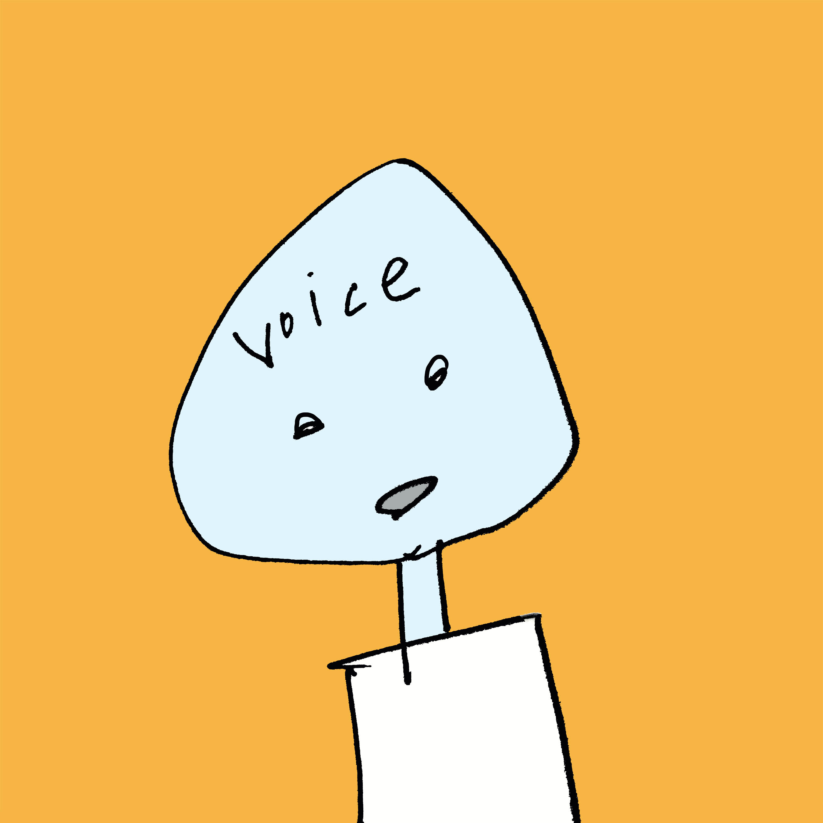 art every day number 522 illustration silence shhhhh voice in head