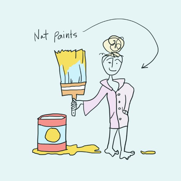 art every day number 531 nat paints illustration