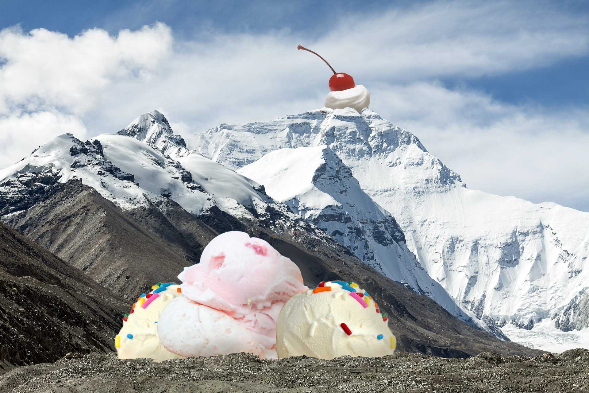 art every day number 543 digital collage cold mountain ice cream imaginary