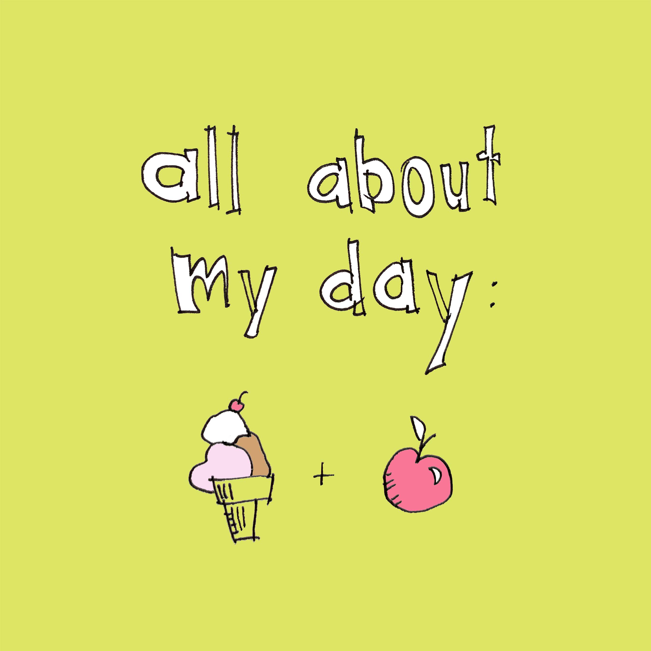 art every day number 564 today all about my day apple ice cream