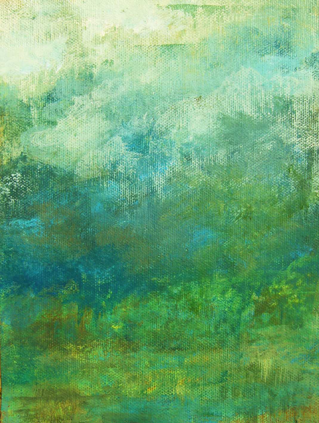 art every day number 567 acrylic painting east meadow landscape blue green