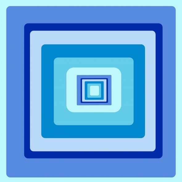 art every day number 582 pattern colour blue squares