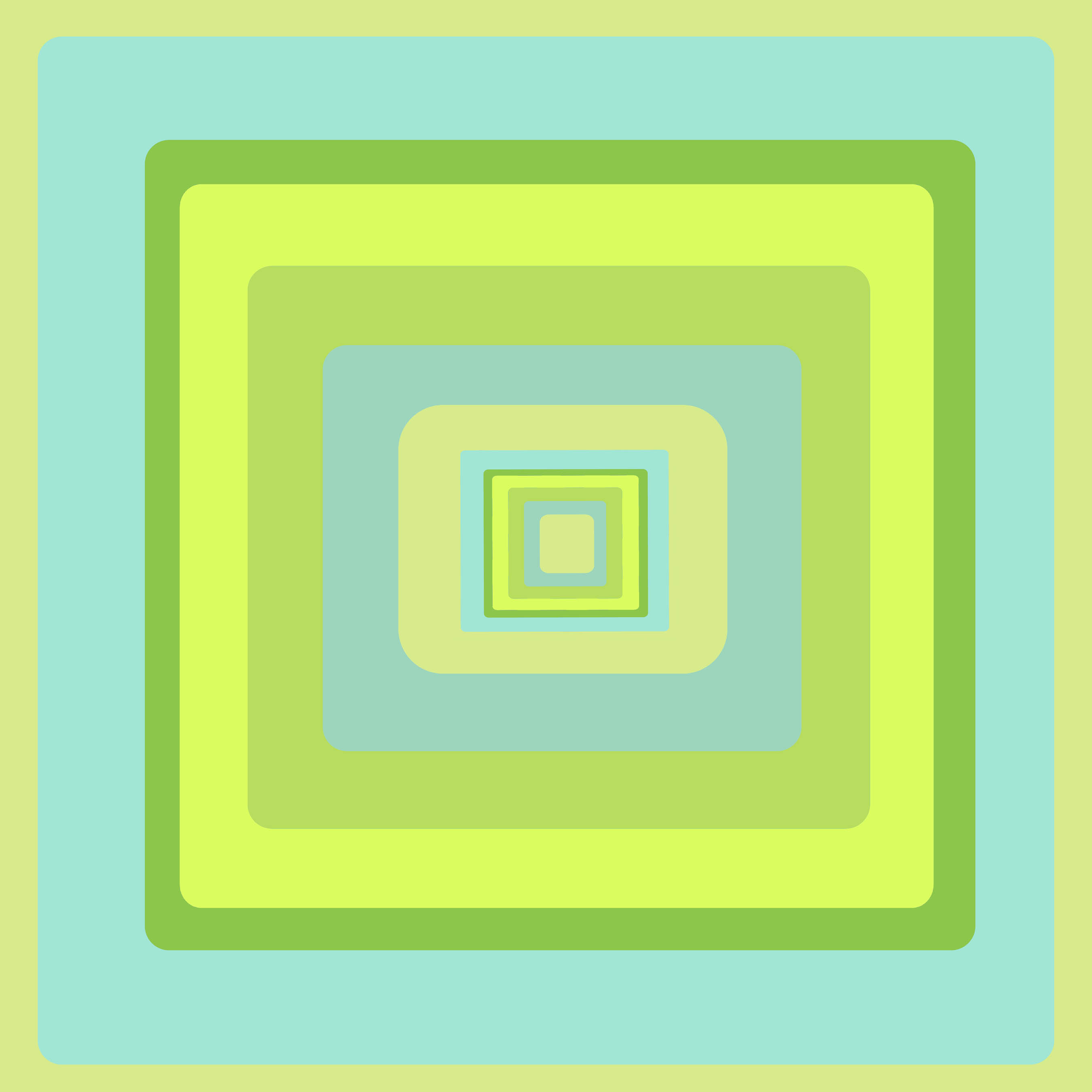 art every day number 583 / pattern & colour / green squares