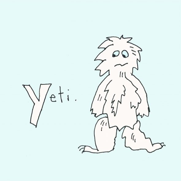 art every day number 576 illustration drawing yeti abominable