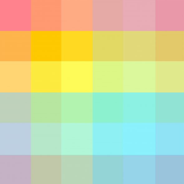 art every day number 589 / colour & pattern / overlay one: squares ...
