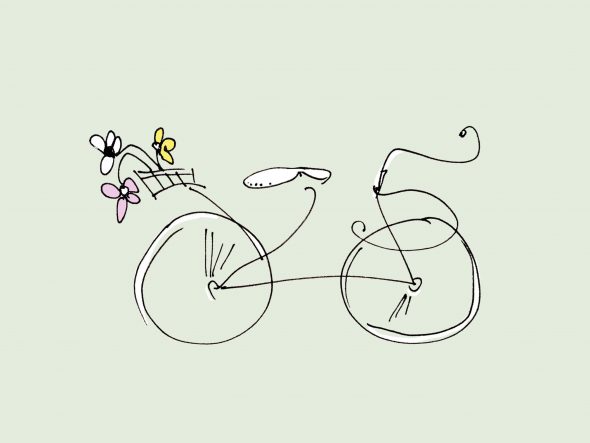 art every day number 615 drawing illustration veloc bicycle