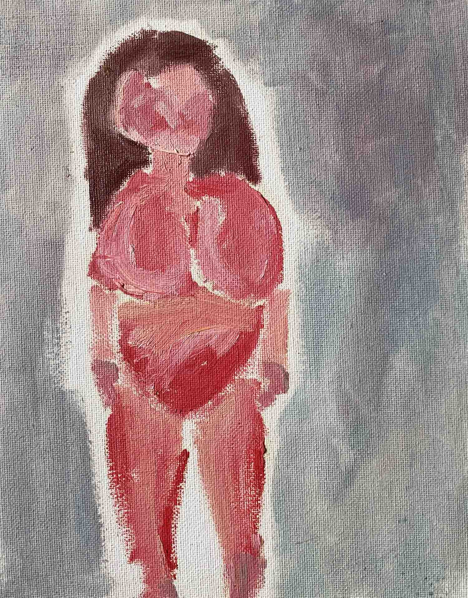 art every day number 636 / painting / pink nude