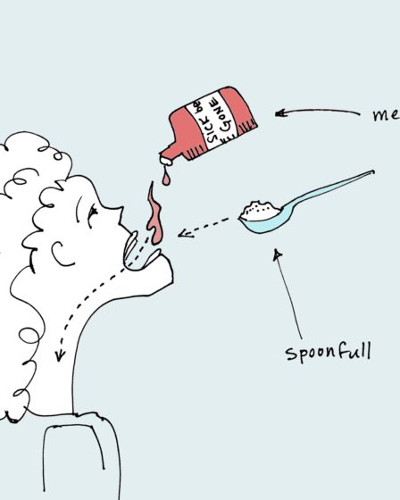 art every day number 663 spoonful illustration sugar medicine