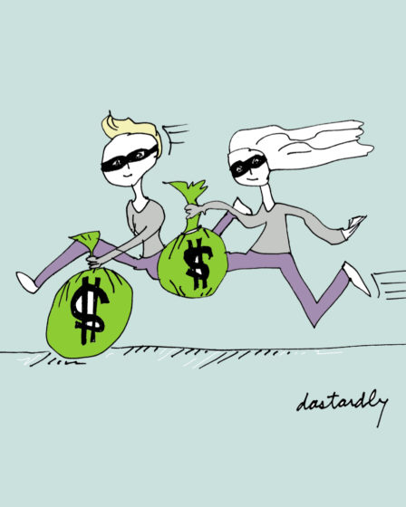 art every day number 669 dastardly duo deeds illustration janet bright