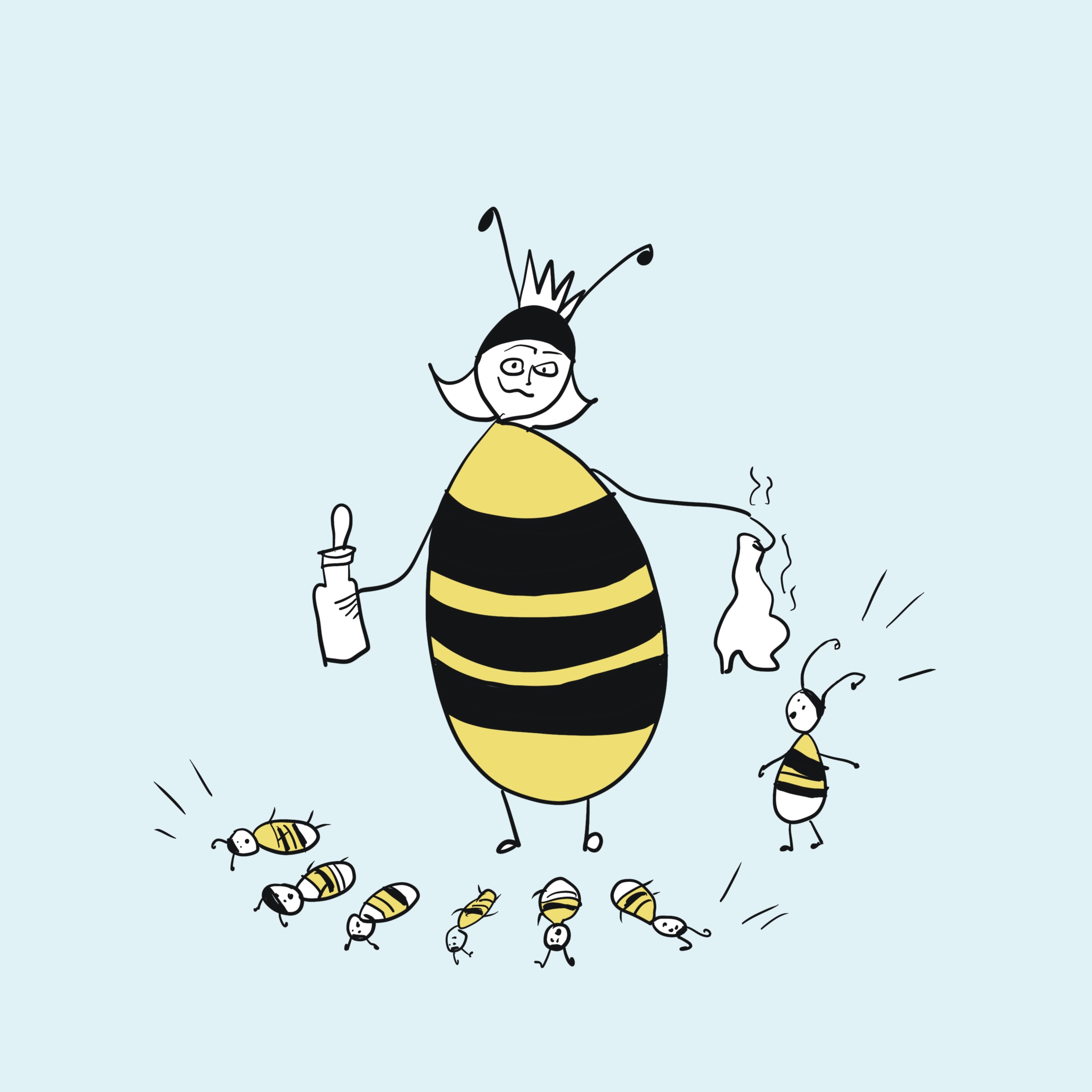 art every day number 679 illustration queen bee mother