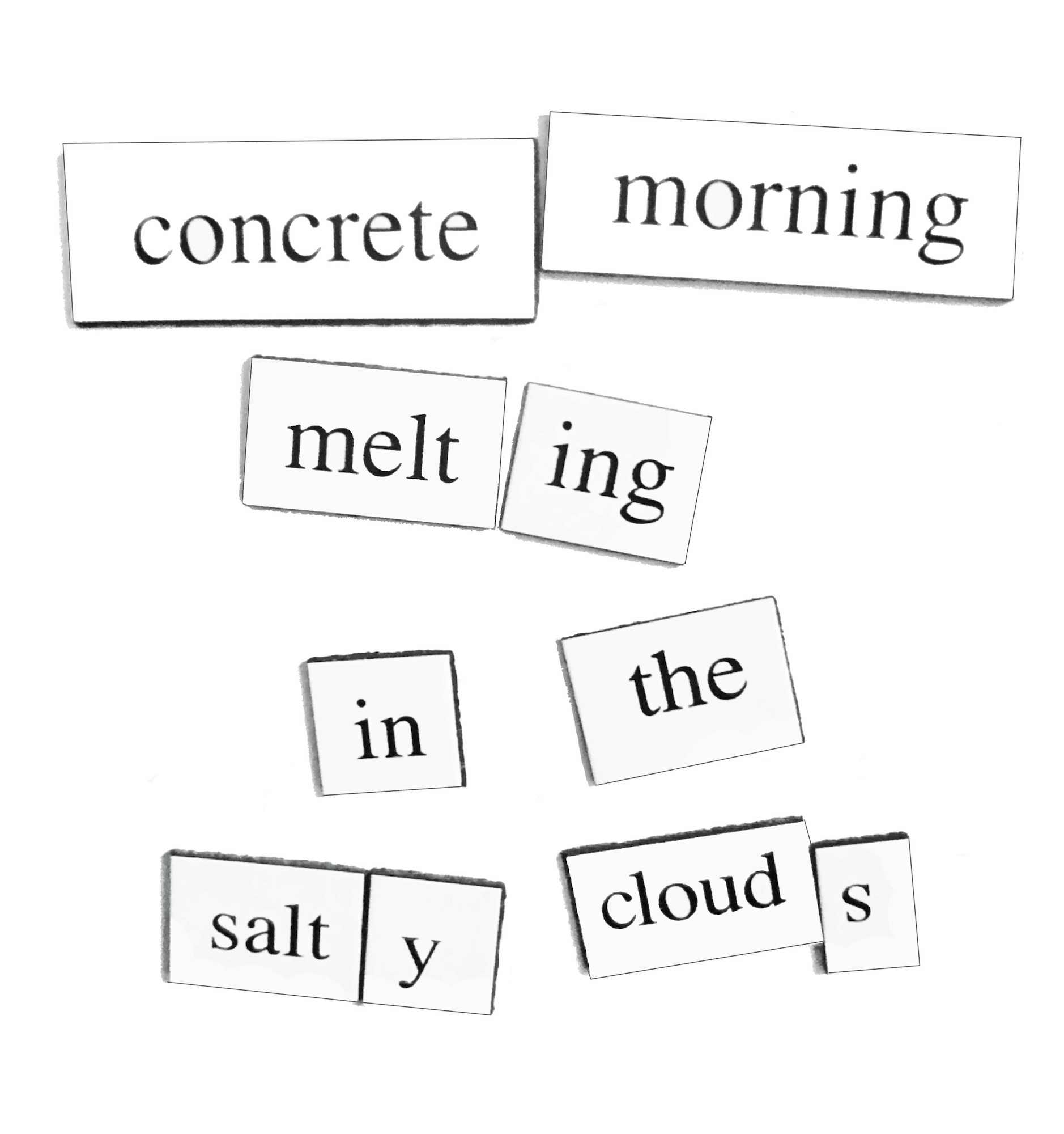 art every day number 692 / magnets & words / salty clouds