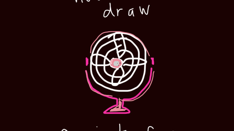 art every day number 759 / illustration / how to draw a pink fan