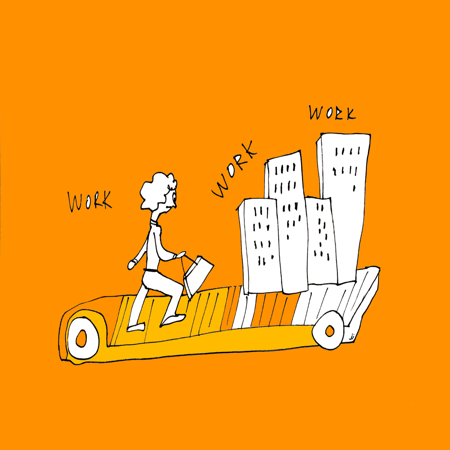 art every day number 764 illustration hamster wheel janet bright