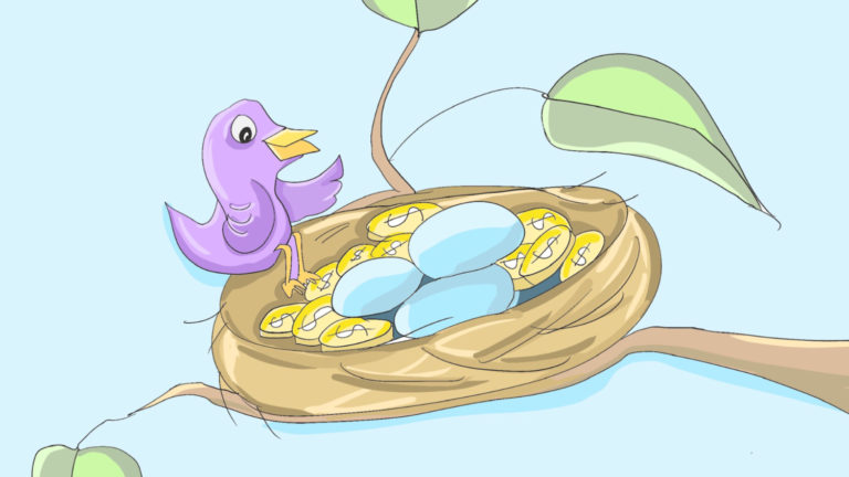 art every day number 821 illustration nest egg janet bright