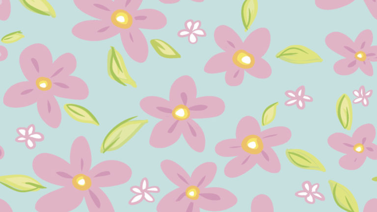 art every day number 869 / pattern / forget-me-not in pink