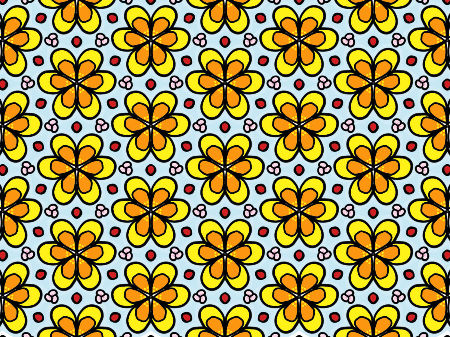 art every day number 876 pattern sunshine garden janet bright