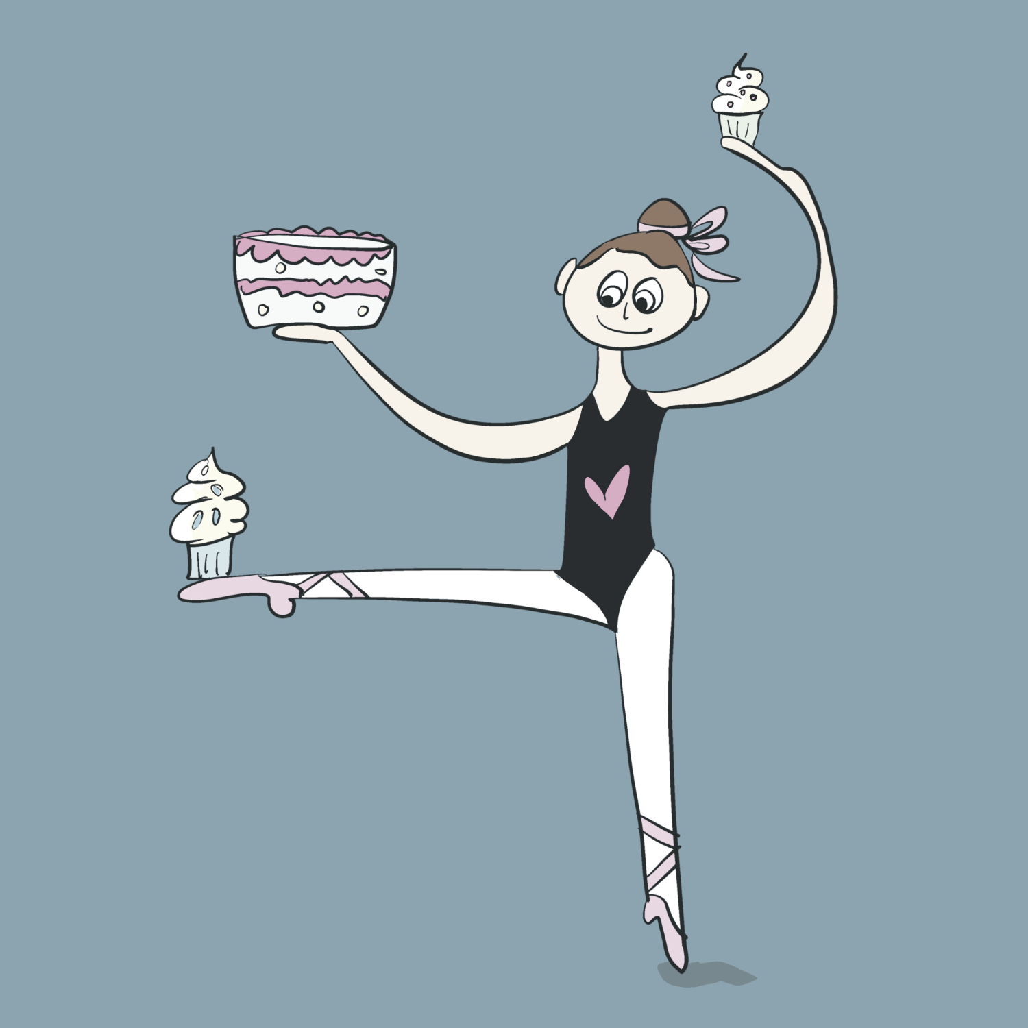 art every day number 917 illustration kake en pointe janet bright jjbright