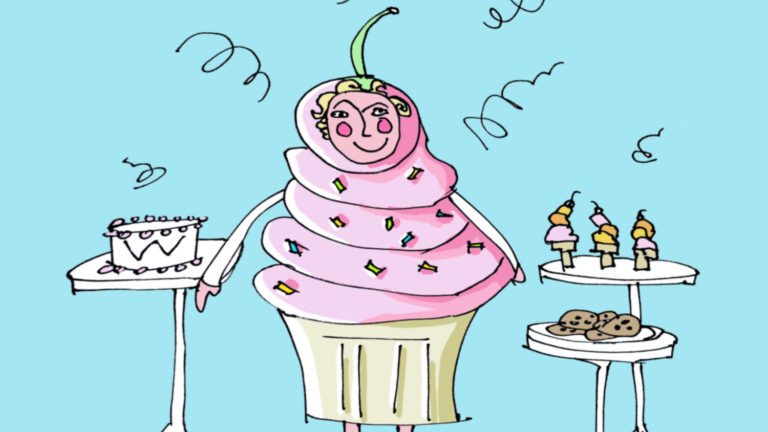 art every day  number 956 / illustration / cupcake love