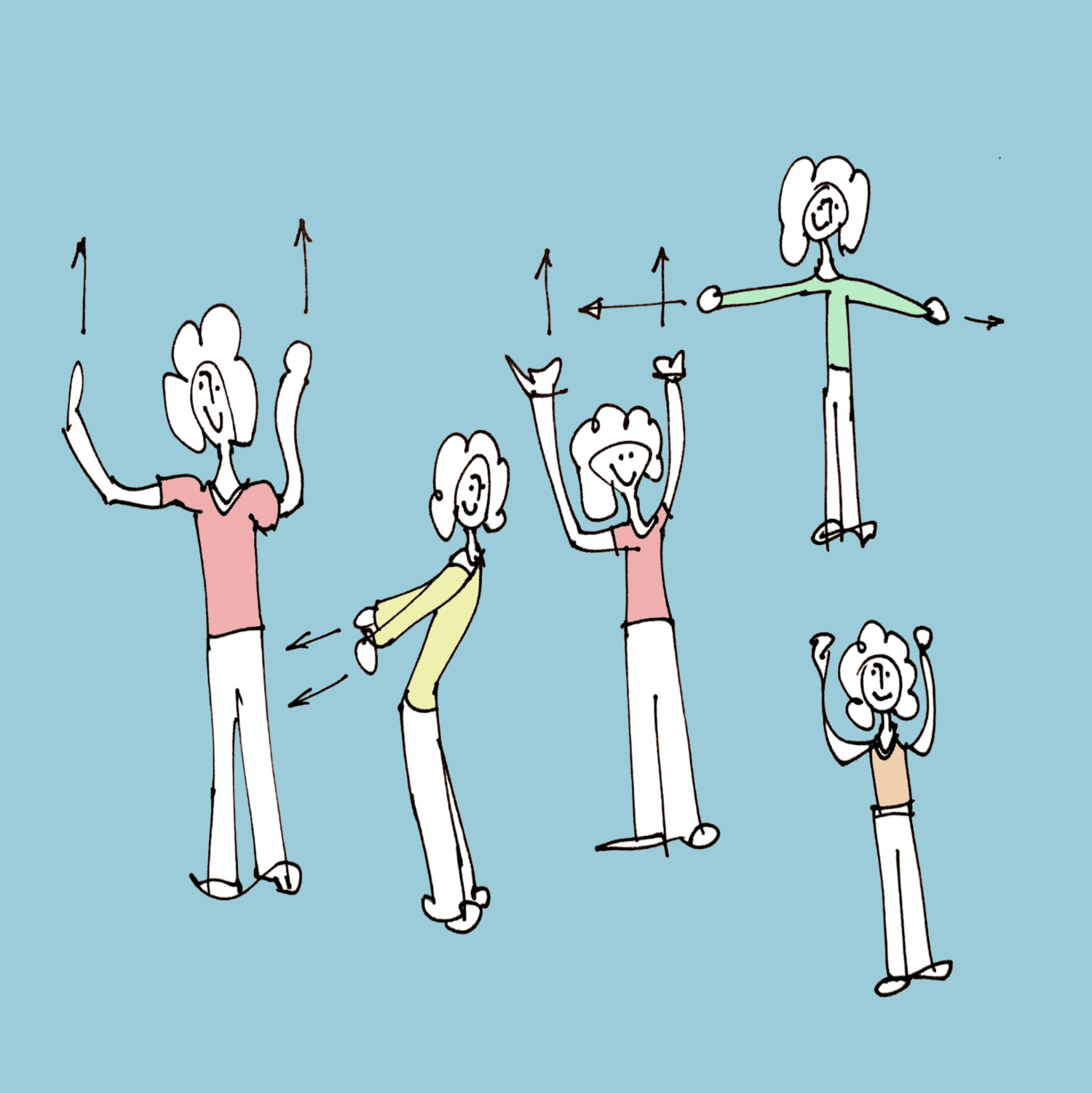 art every day number 966 illustration stretches janet bright jjbright