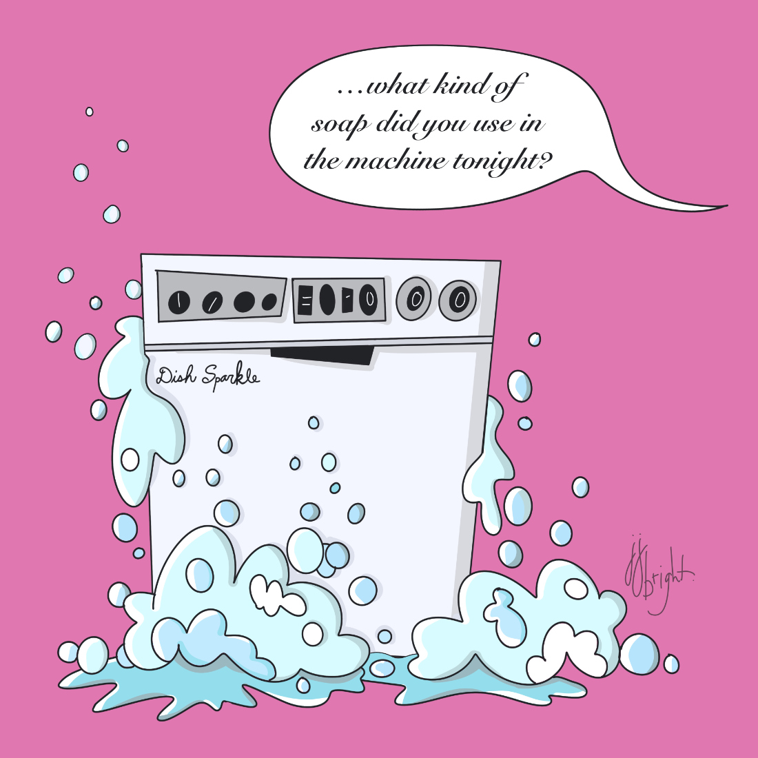 art every day illustration 1038 bubbly janet bright jjbright
